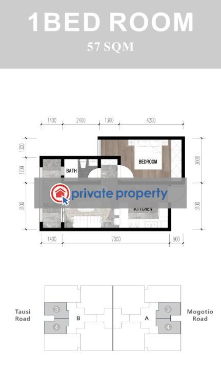 1 bedroom Apartment For Sale &nbsp;mogotio Road Westlands Nairobi - 2