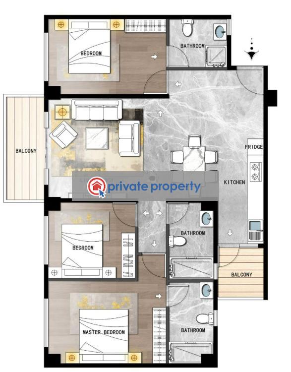 1 bedroom Apartment For Sale &nbsp;near Kasuku Centre Kileleshwa Nairobi - 8