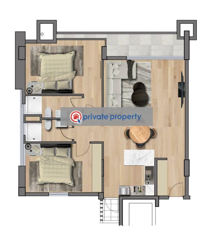 1 bedroom Apartment For Sale  kindaruma Road Kilimani Nairobi - 17