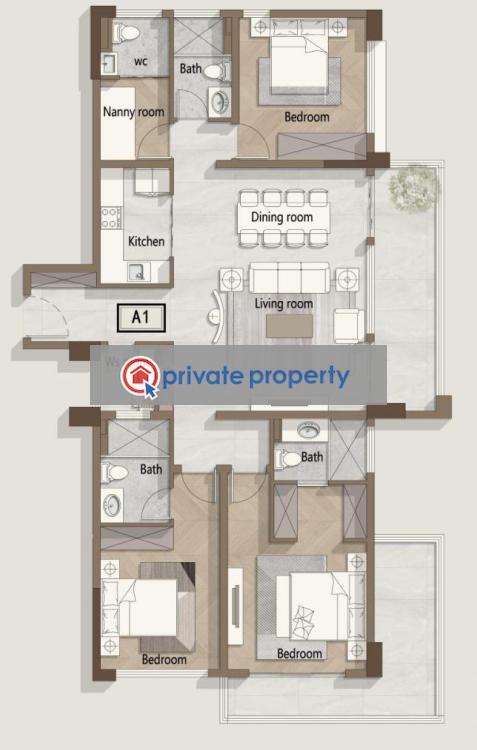 1 bedroom Apartment For Sale &nbsp;off Kindaruma Road Kilimani Nairobi - 4