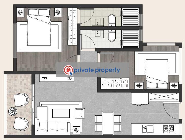 2 bedroom Apartment For Sale Kilimani Nairobi - 4