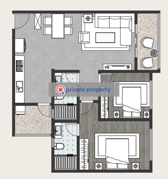 2 bedroom Apartment For Sale Kilimani Nairobi - 5