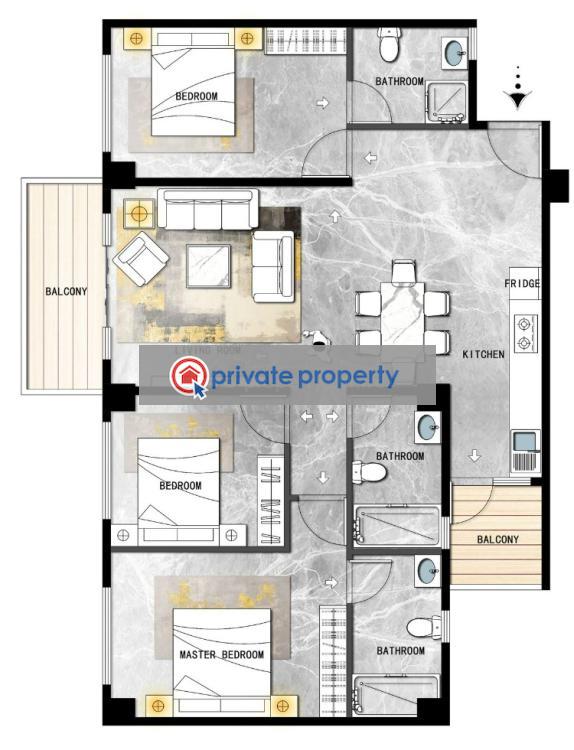 2 bedroom Apartment For Sale &nbsp;near Kasuku Centre Kileleshwa Nairobi - 9