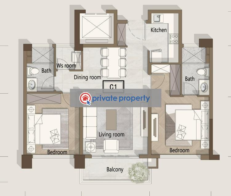 2 bedroom Apartment For Sale &nbsp;off Kindaruma Road Kilimani Nairobi - 5