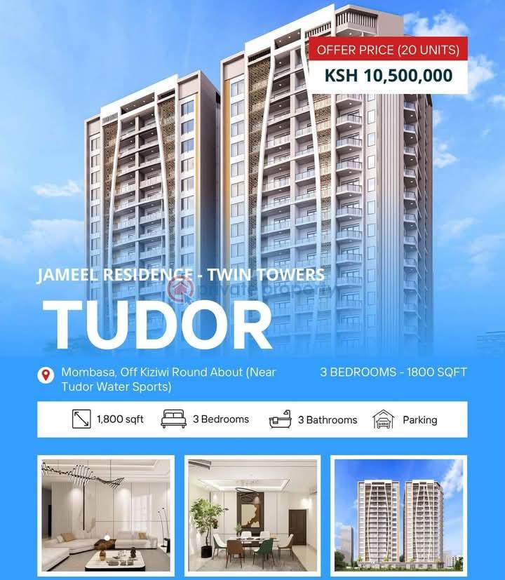 2 bedroom Apartment For Sale Mombasa, Tudor Tudor Mombasa - 1