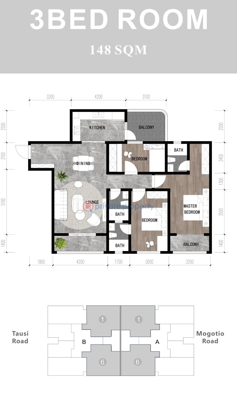 3 bedroom Apartment For Sale Mogotio Road Westlands Nairobi - 9