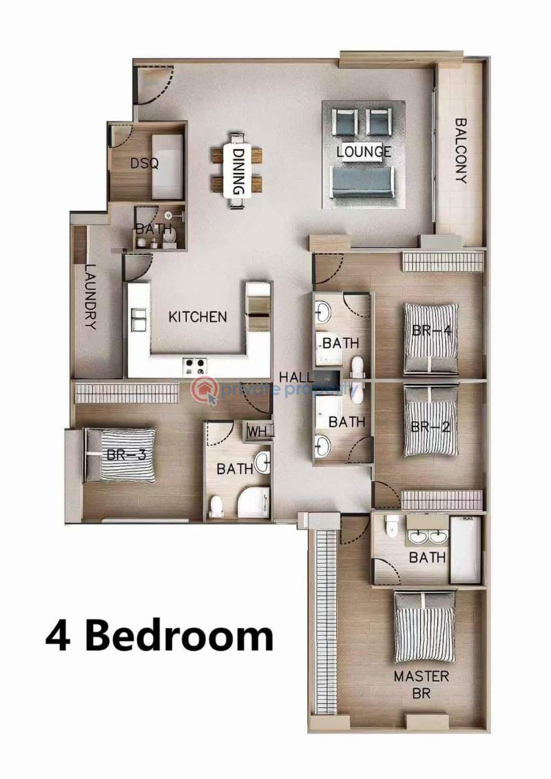 3 bedroom Apartment For Sale Riara Road Kilimani Nairobi - 2