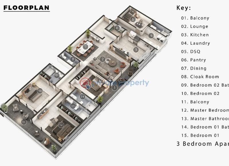 3 bedroom Apartment For Sale Nyali Mombasa  - 11
