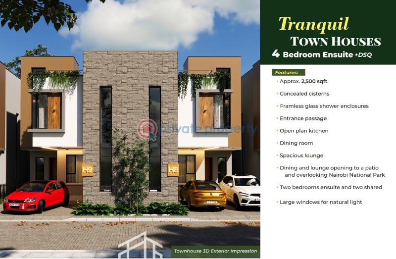 4 bedroom Townhouse For Sale National Park Villas, Mlolongo, Nairobi Mpmombasa Road Syokimau/Mulolongo Machakos - 1