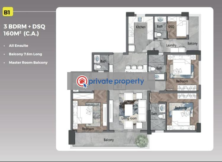4 bedroom Apartment For Sale &nbsp;near Kilimani Road Kilimani Nairobi - 3
