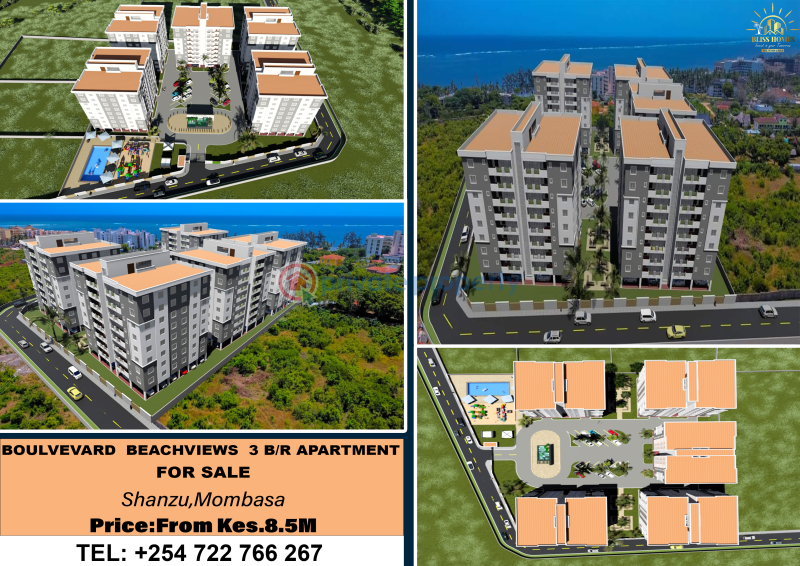 3 bedroom Apartment For Sale Opp Kilua Hotel Shanzu Mombasa - 0