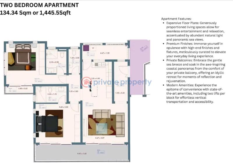 3 bedroom Apartment For Sale Mt Kenya Road Nyali Mombasa - 7