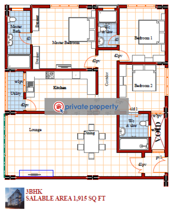 3 bedroom Apartment For Sale &nbsp;general Mathenge Westlands Nairobi - 15