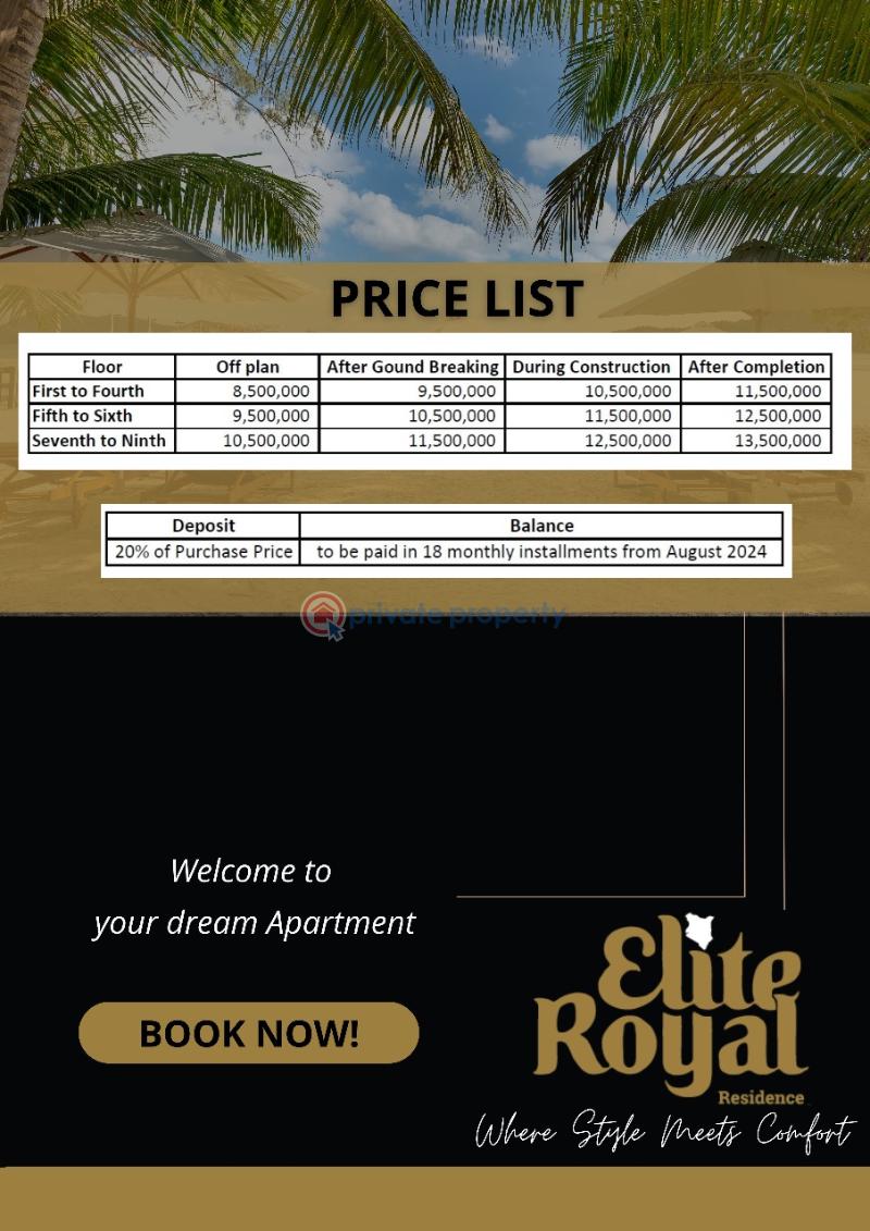 3 bedroom Apartment For Sale Opp Voyager Hotel Nyali Mombasa  - 5