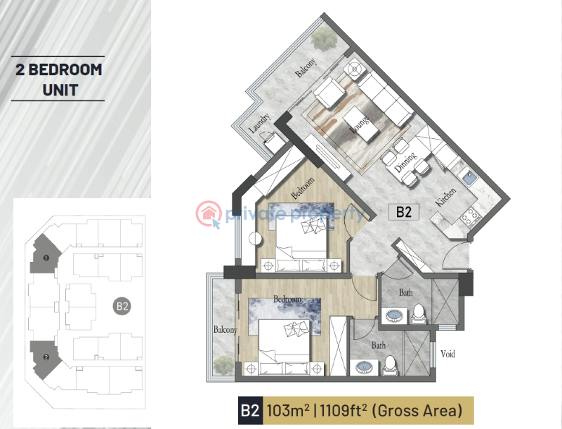 2 bedroom Apartment For Sale westlands. Nairobi - 5