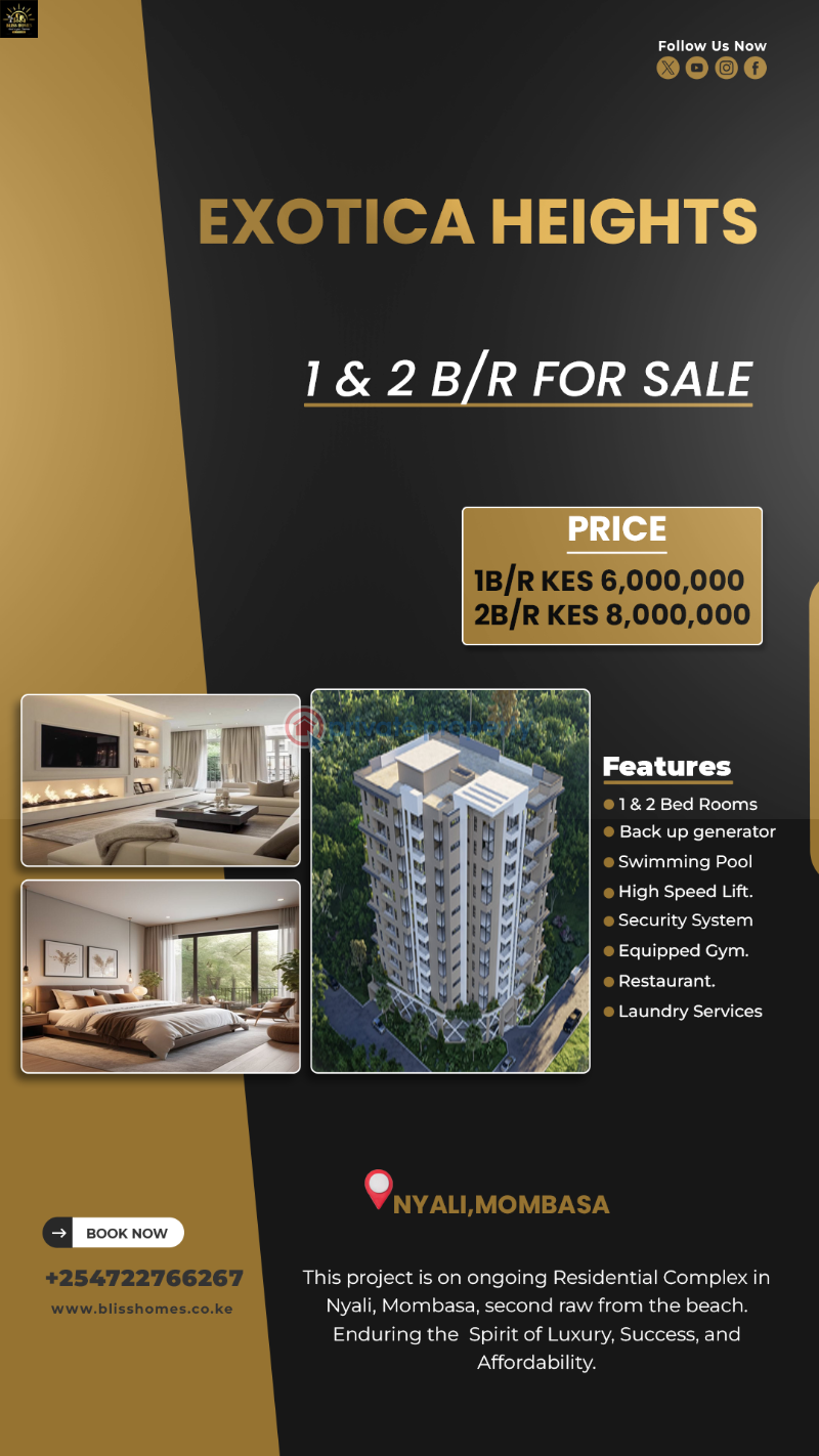2 bedroom Apartment For Sale Nyali Road Nyali Mombasa  - 0