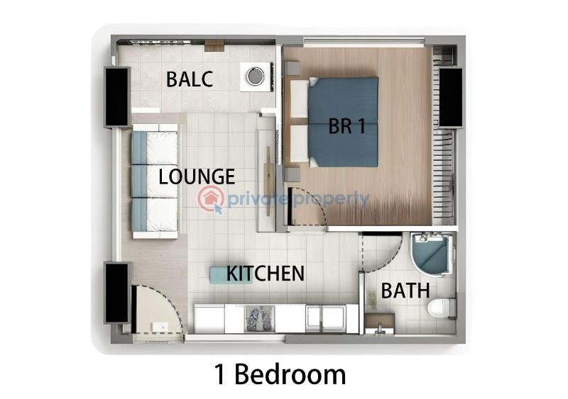 1 bedroom Apartment For Sale Riara Road Near Makini School Kilimani Nairobi - 3