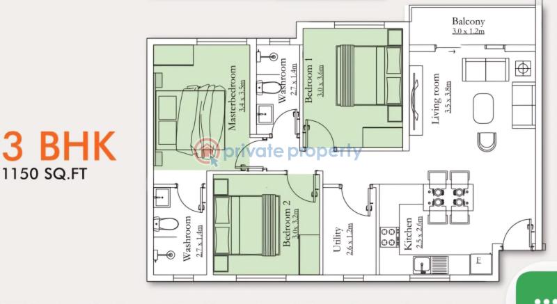 1 bedroom Apartment For Sale Opp Braeburn International School mtambo Road Bamburi Mombasa - 6