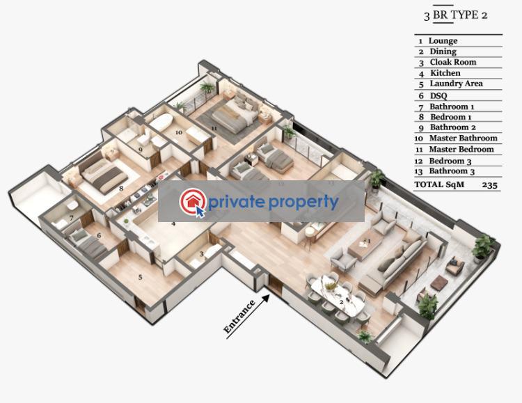 3 bedroom Apartment For Sale &nbsp;nyali Road Nyali Mombasa - 16