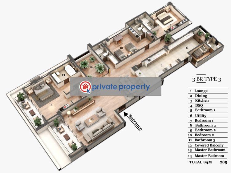 3 bedroom Apartment For Sale &nbsp;nyali Road Nyali Mombasa - 15