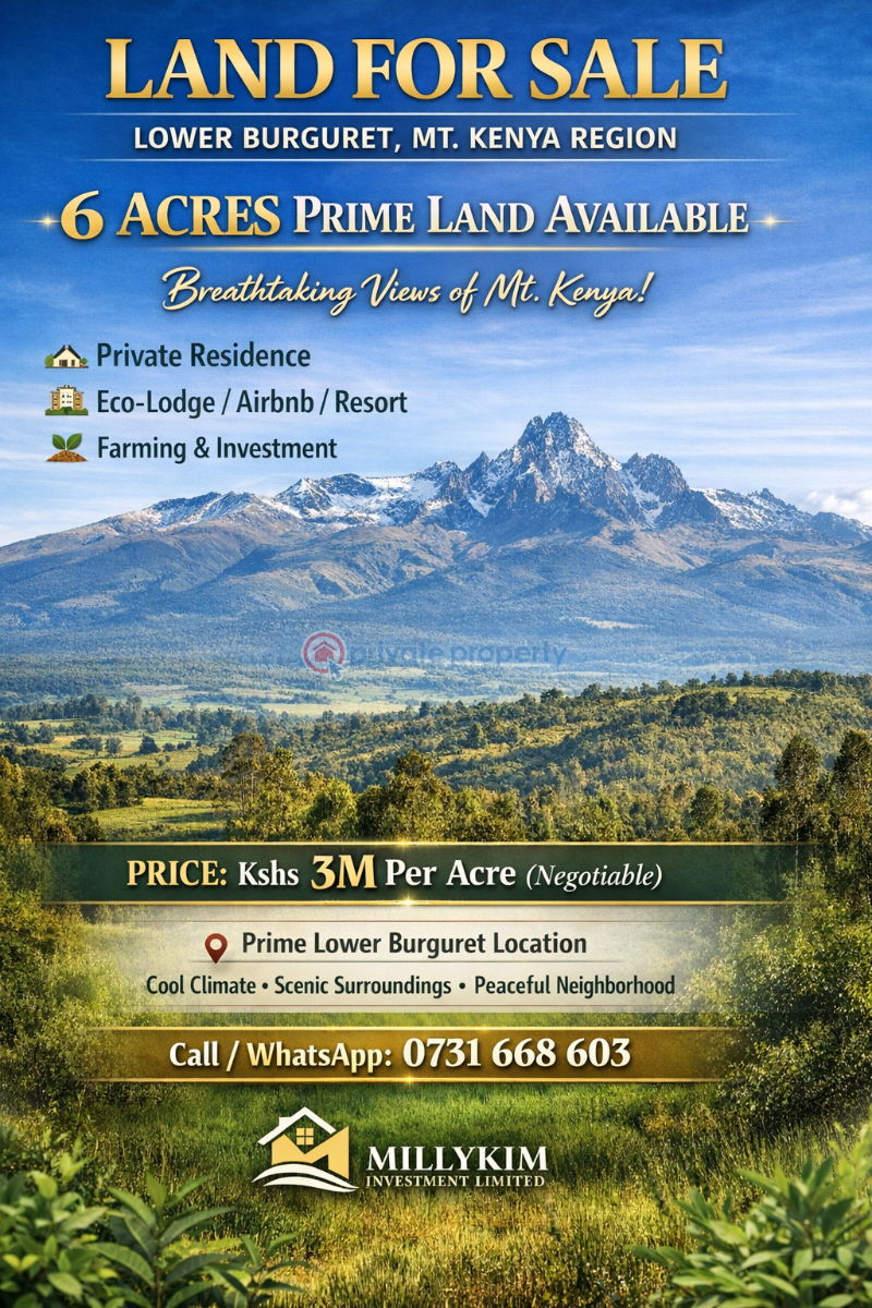 Land For Sale Lower Burguret, Mt. Kenya Region Mount Kenya Nanyuki Laikipia - 1