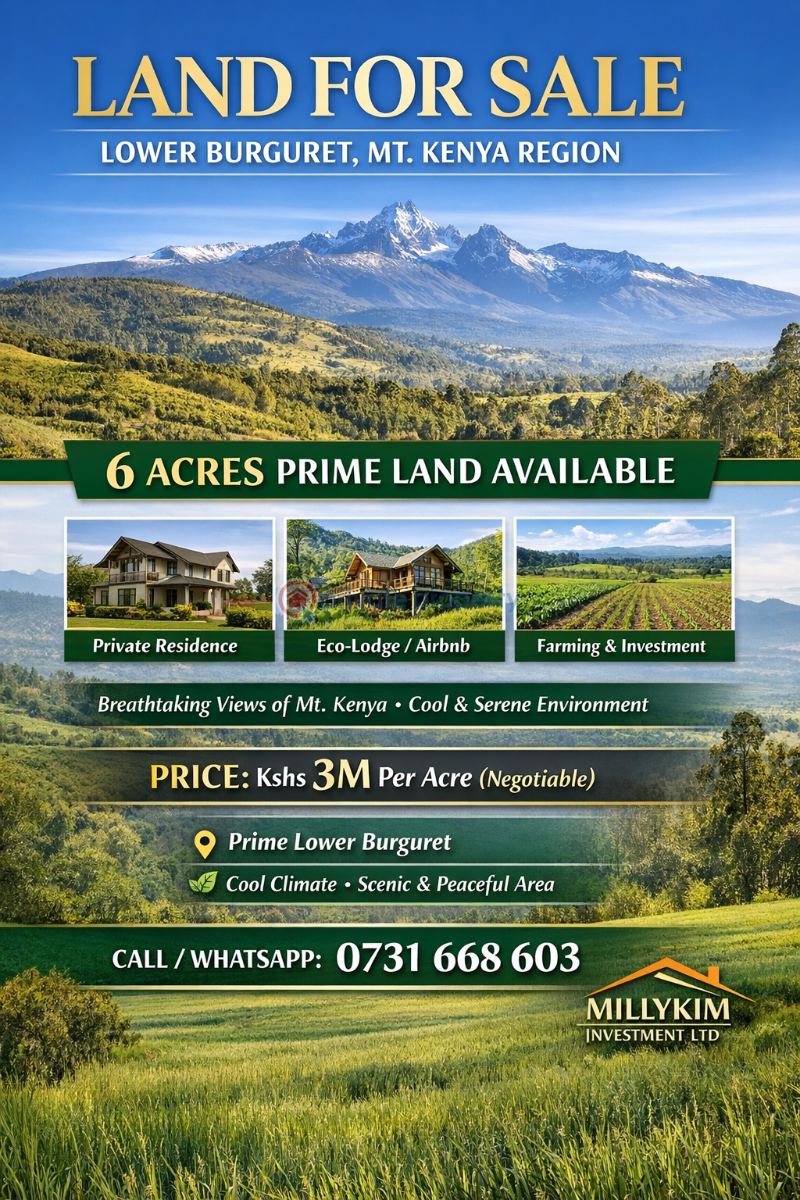 Land For Sale Lower Burguret, Mt. Kenya Region Mount Kenya Nanyuki Laikipia - 0