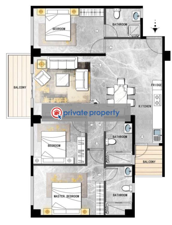 1 bedroom Apartment For Sale &nbsp;githunguri Road Kileleshwa Nairobi - 3