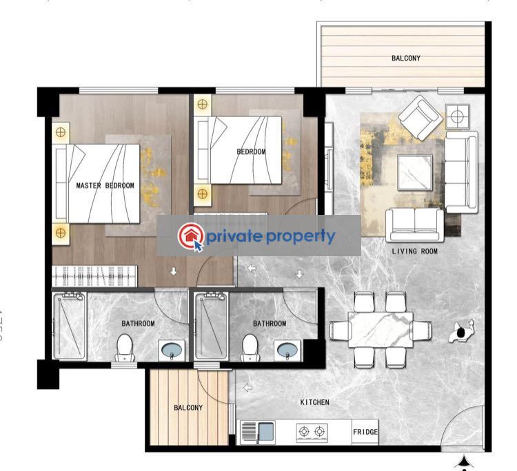 1 bedroom Apartment For Sale &nbsp;githunguri Road Kileleshwa Nairobi - 2