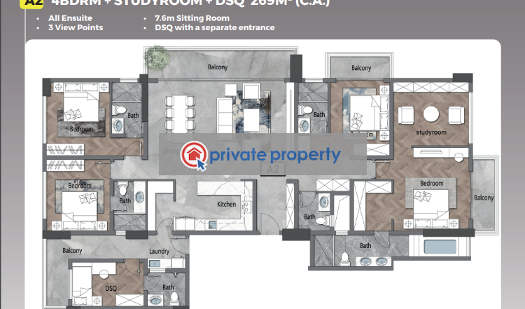 1 bedroom Apartment For Sale &nbsp;ndemi Road Kilimani Nairobi - 7