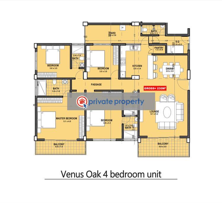 4 bedroom Apartment For Sale &nbsp;othaya Road Kileleshwa Nairobi - 12
