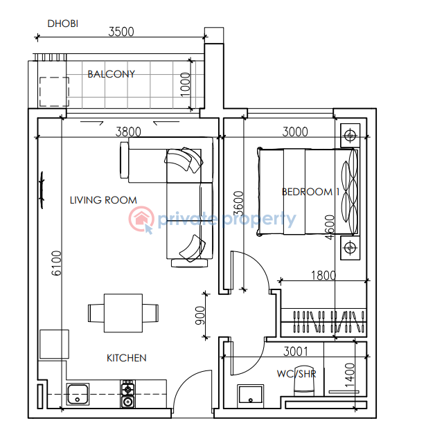 1 bedroom Apartment For Sale Westlands Nairobi - 1