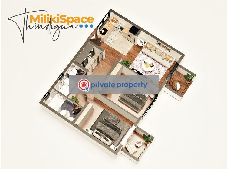 2 bedroom Apartment For Sale &nbsp;off Kiambu Road Thindigua Highway. Nairobi - 3
