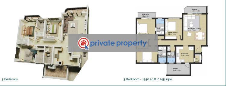 2 bedroom Apartment For Sale &nbsp;syokimau Mombasa Road Syokimau/Mulolongo Machakos - 8