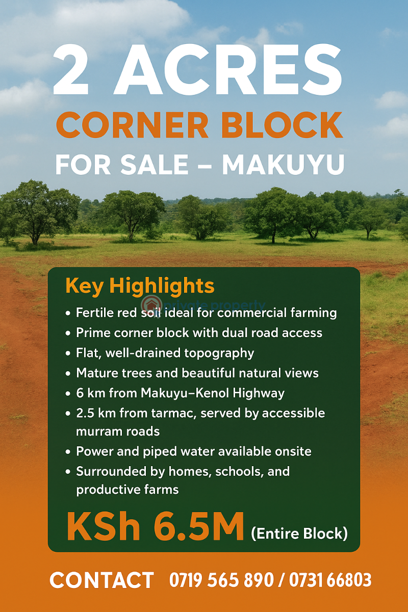 Commercial Land For Sale Makuyu Muranga - 0