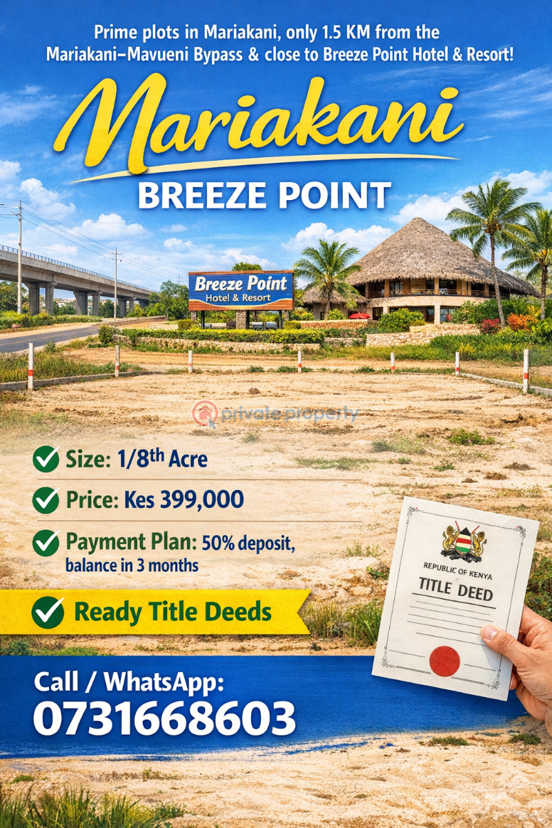 Commercial Land For Sale Mariakani Estate Kilifi - 0