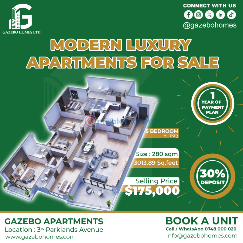 5 bedroom Apartment For Sale 3rd Parklands Avenue 3rd Parklands Nairobi - 0
