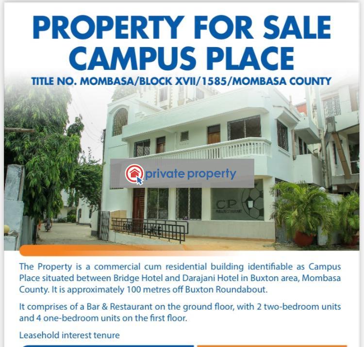 2 bedroom Hotel / Guest House For Sale  ronald Ngara Road Majengo Mombasa - 0