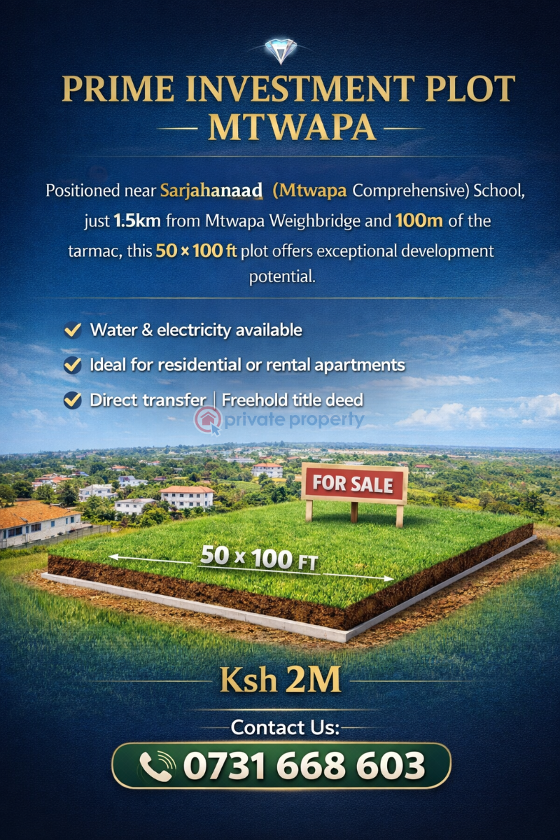 Land For Sale Mtwapa Weighbridge Mtwapa Kilifi - 1