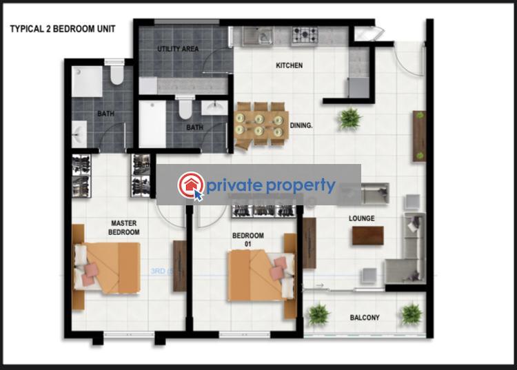 2 bedroom Apartment For Sale &nbsp;chady Road Syokimau/Mulolongo Machakos - 7
