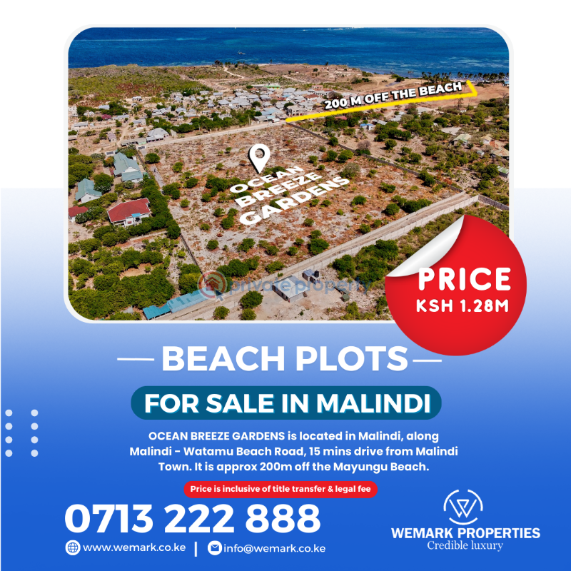 Land For Sale Mayungu Watamu Malindi Town Kilifi (PID 9PAEUY