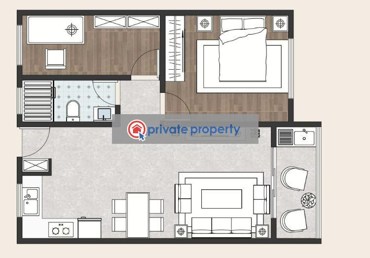 1 bedroom Apartment For Sale &nbsp;wood Avenue Kilimani Nairobi - 4