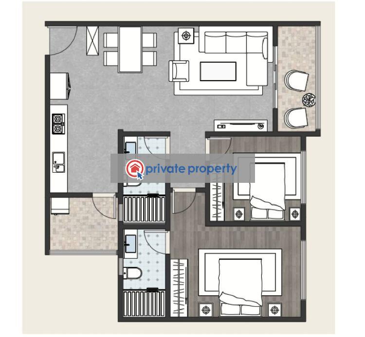 1 bedroom Apartment For Sale &nbsp;wood Avenue Kilimani Nairobi - 5