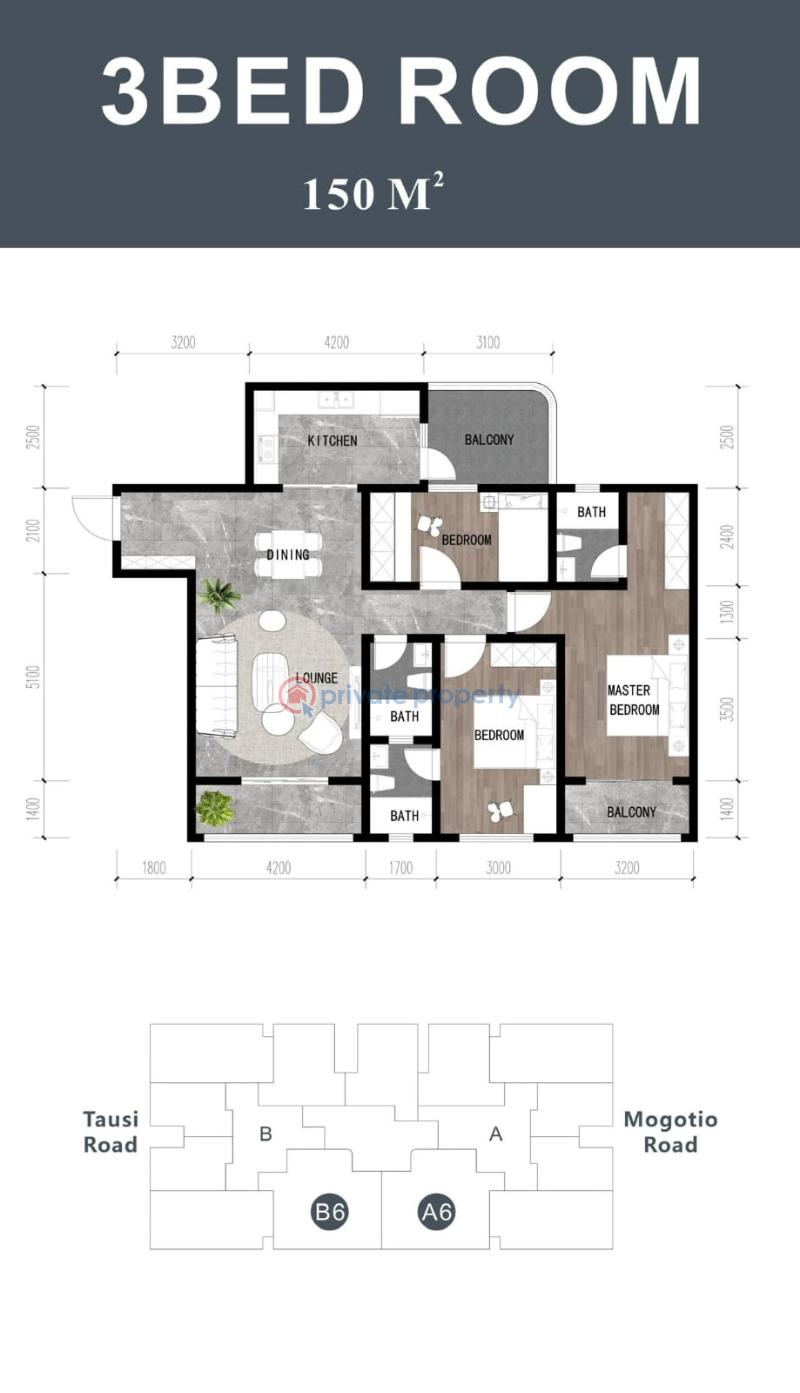 1 bedroom Apartment For Sale Mogotio Road, Westlands westlands. Nairobi - 8