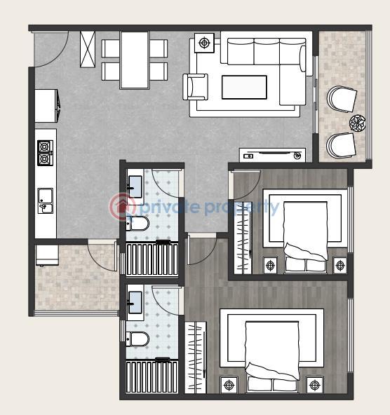 2 bedroom Apartment For Sale Kilimani Nairobi - 12
