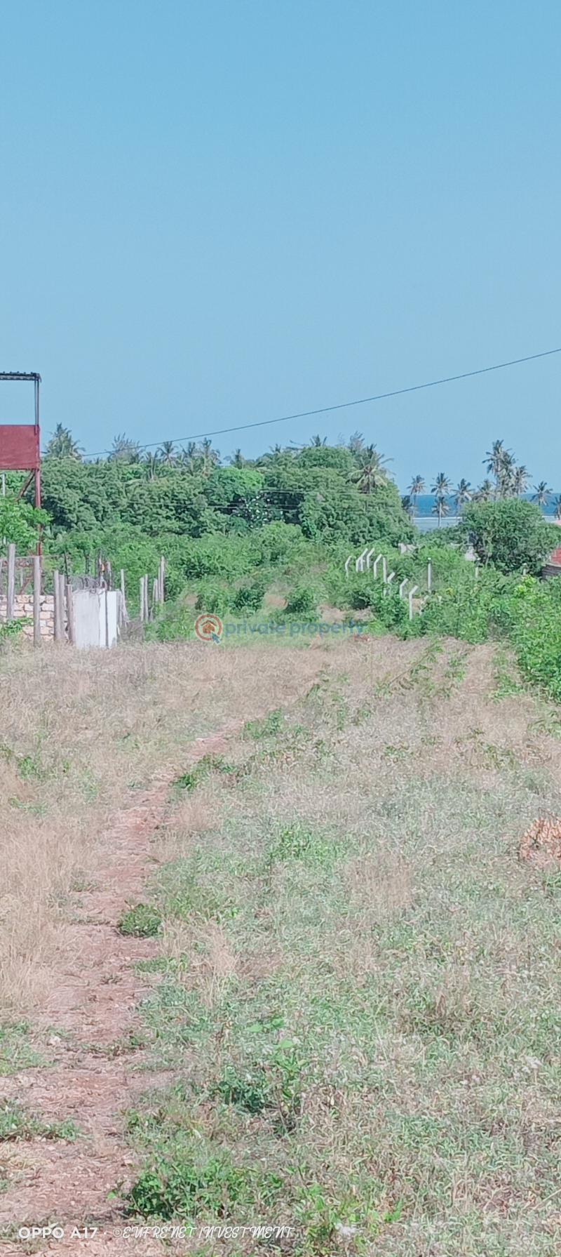 Land For Sale Kanamai Beach Road Kanamai Mtwapa Kilifi - 0