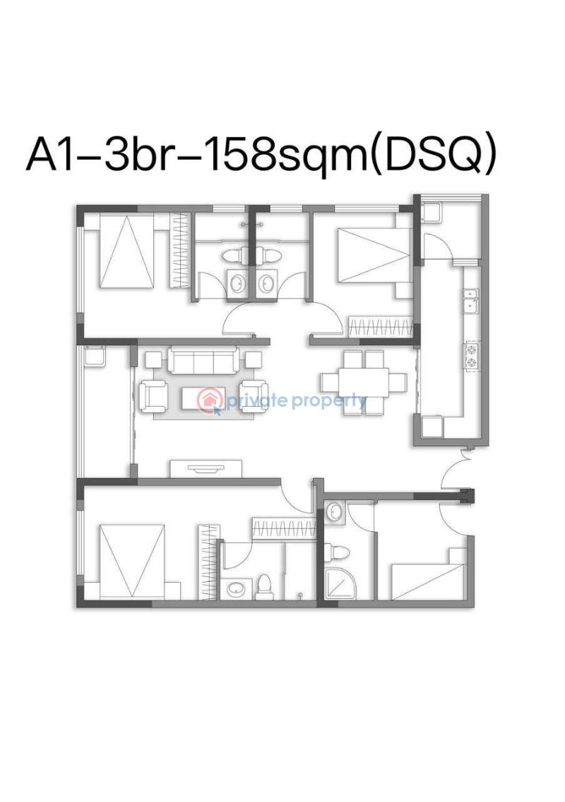 1 bedroom Bedsitter (Single Room) For Sale Kindaruma Road Kilimani Nairobi - 1