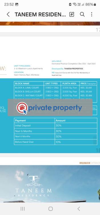 3 bedroom Apartment For Sale &nbsp;neem Avenue Nyali Mombasa - 16