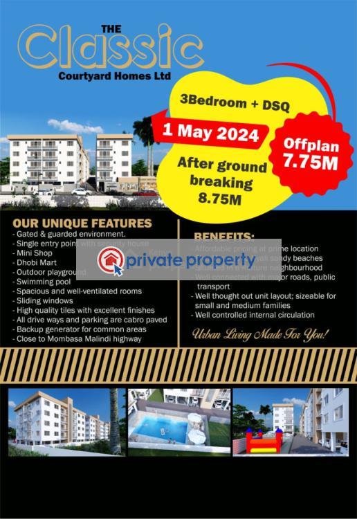 3 bedroom Apartment For Sale &nbsp;beachroad Nyali Mombasa - 15