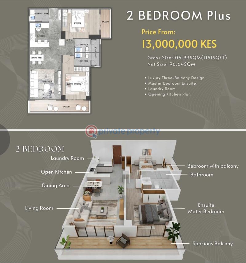 3 bedroom Apartment For Sale Brookside Grove Brookside Westlands Nairobi - 5