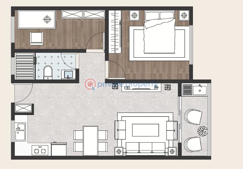 2 bedroom Apartment For Sale Wood Avenue Near Yaya Center Kilimani Nairobi - 3